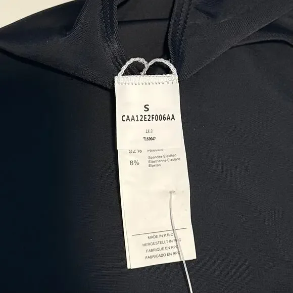 Womens Small Black One Piece V Wire Swimsuit Deep V Neck Crisscross Back Straps - Picture 8 of 10